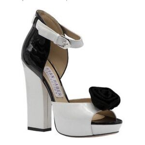 Ryan Haber Collection Black and White Platform Heels